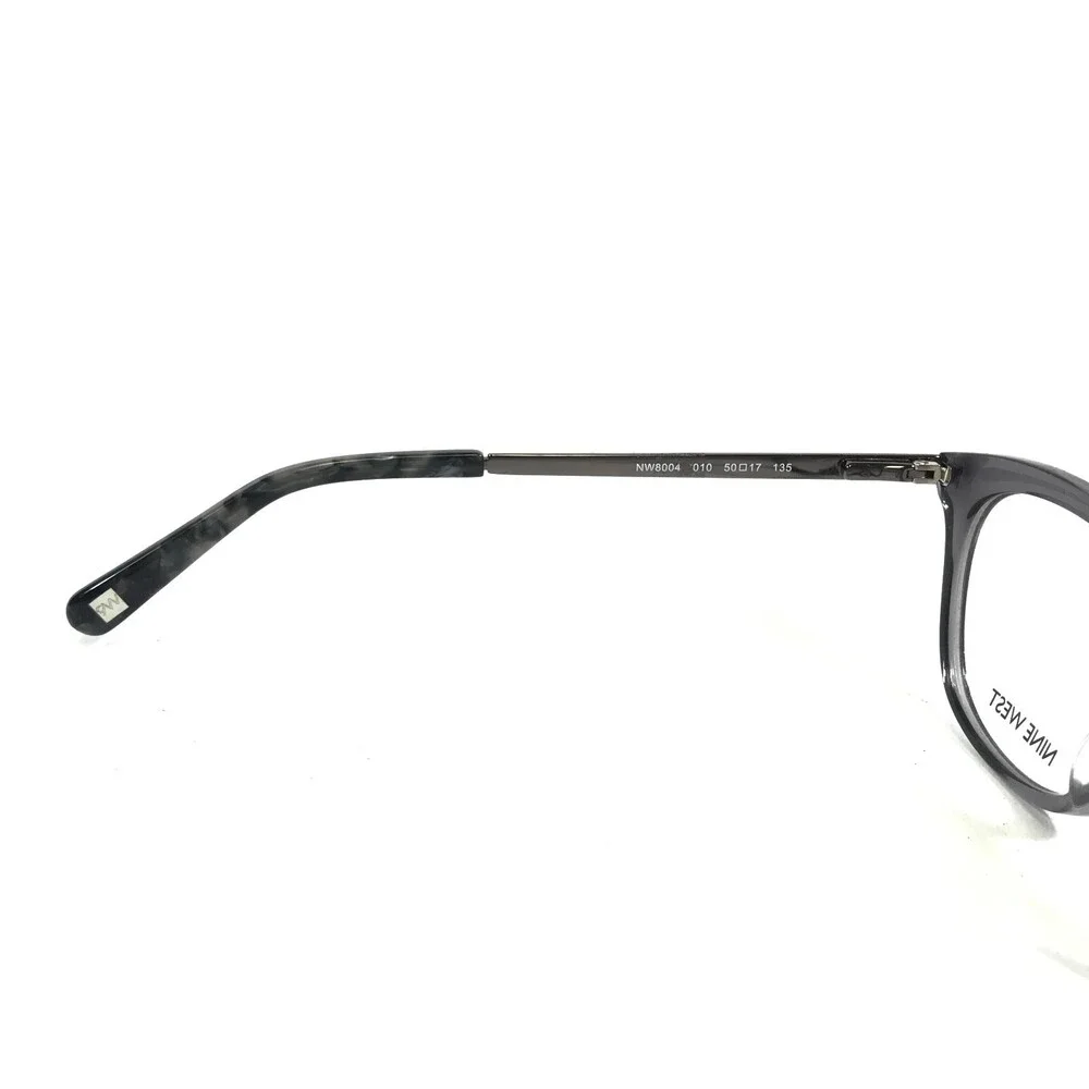 Nine West Eyeglasses Frames NW8004 010 Crystal Charcoal Cat Eye 50-17-135